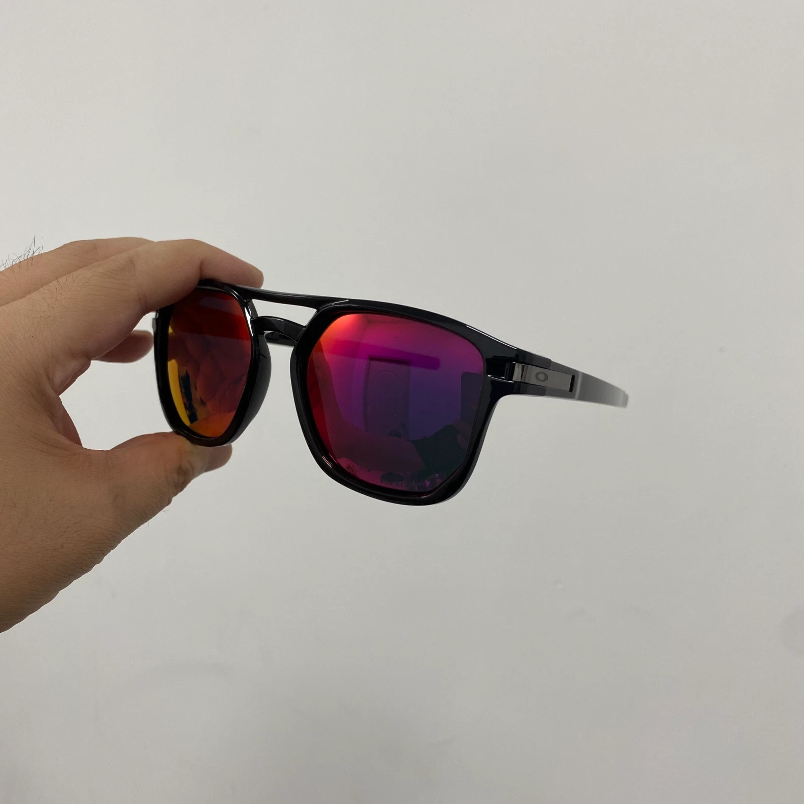 Oakley Latch beta OO9436 Polarized Sunglasses PRIZM Purple Red Tint Lenses