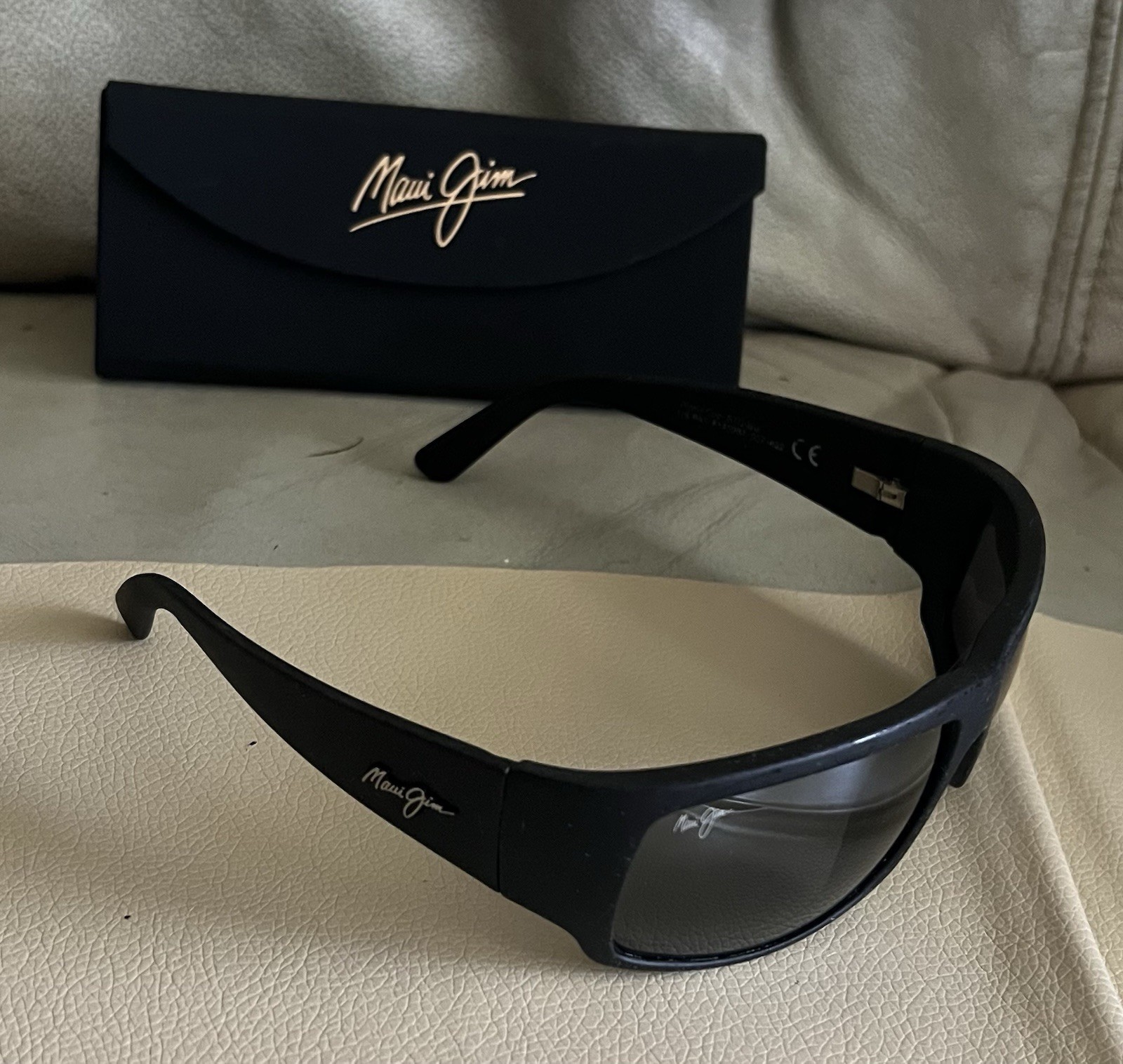 MAUI JIM World Cup Matte Black Rubber Polarized Sunglasses