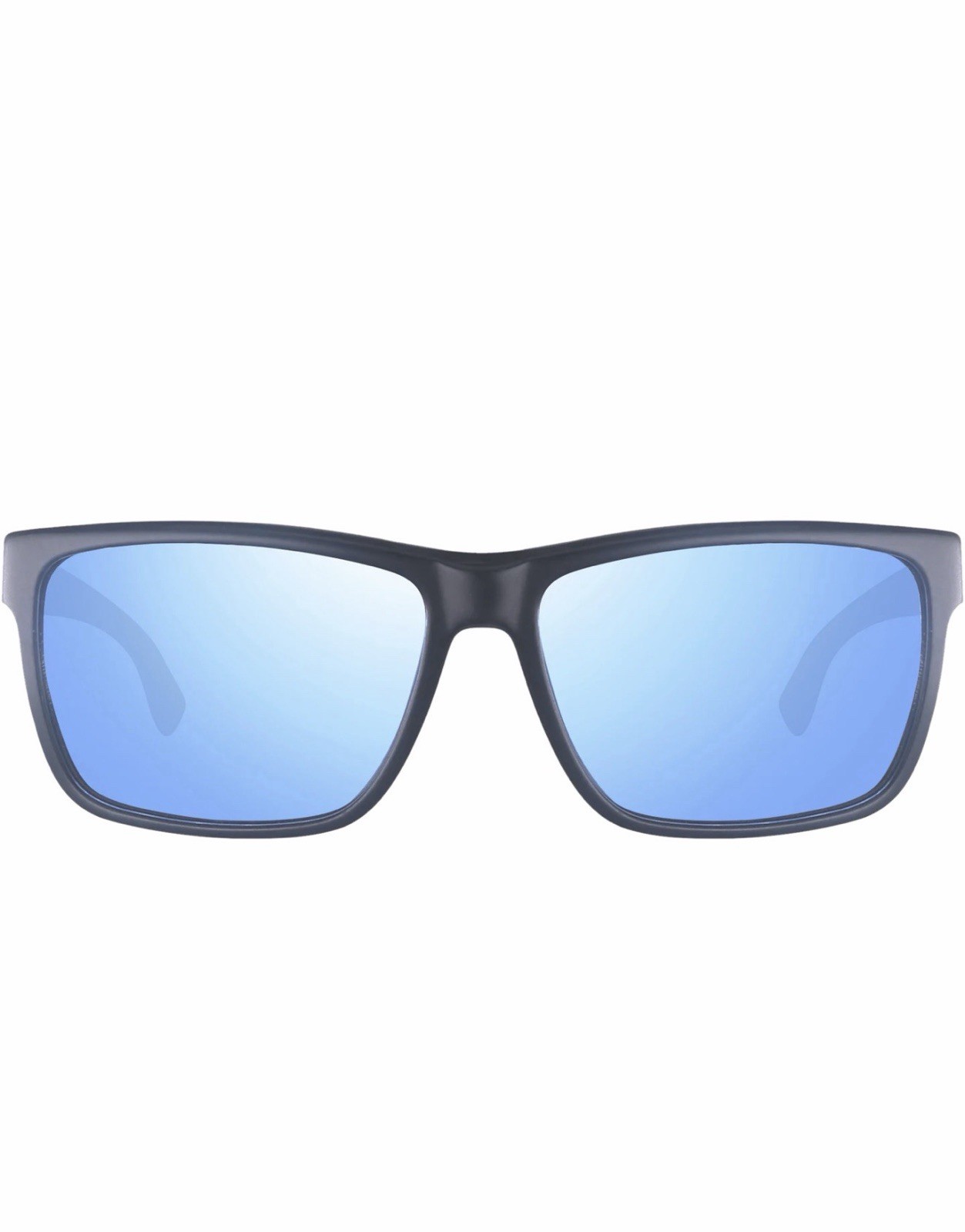 NEW Revo WINSTON MATTE BLACK FRAME POLARIZED BLUE LENS SUNGLASSES + REVO CARE