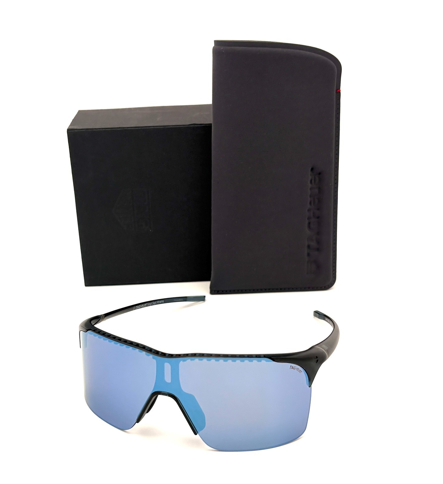TAG HEUER TH400118I 0091H Matte Blue / Brown Polarized 132mm Sunglasses