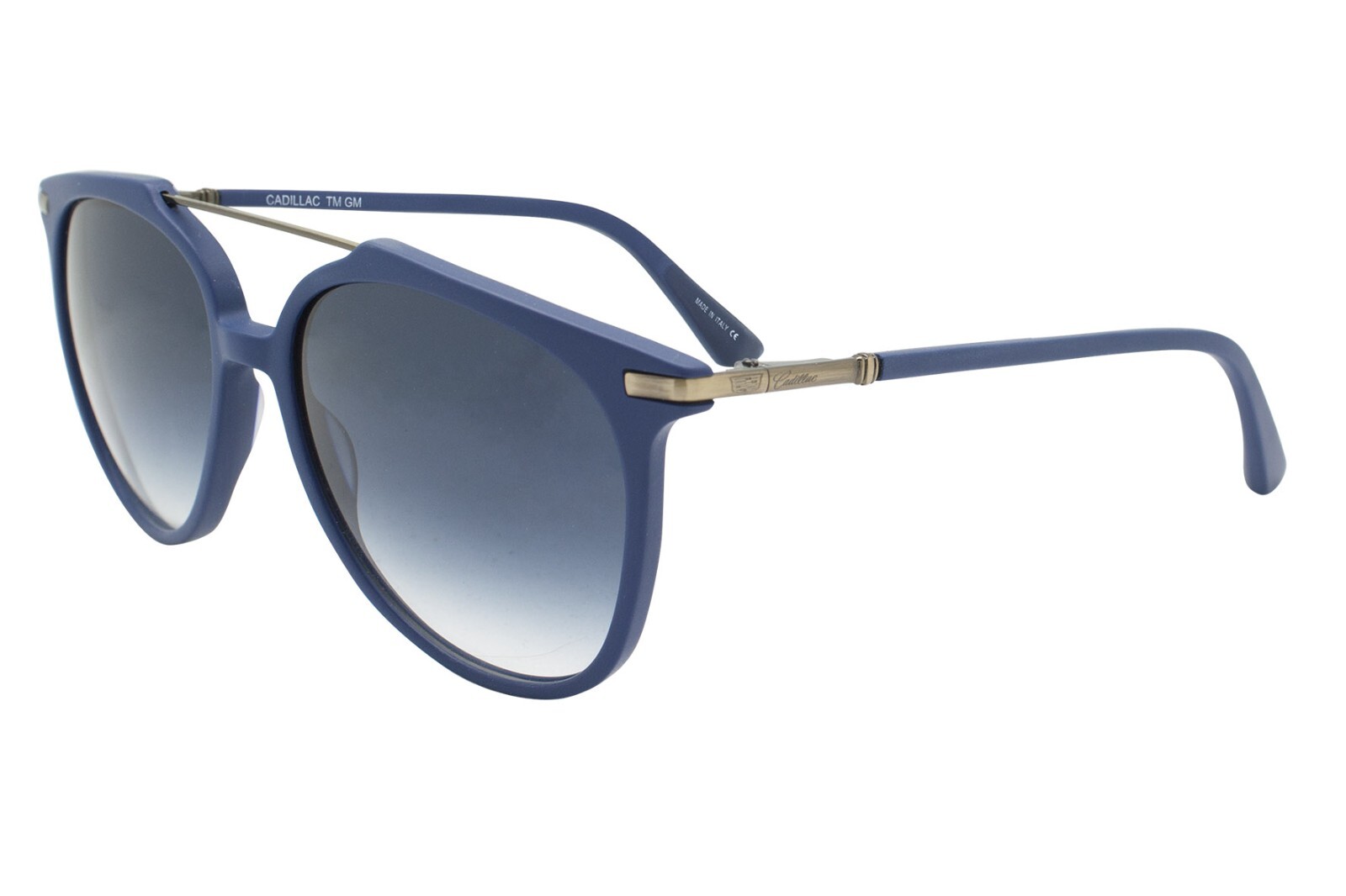 Cadillac Blue Acetate + Metal Aviator Sunglass/Italy- Carl Zeiss Lens 1716 C3