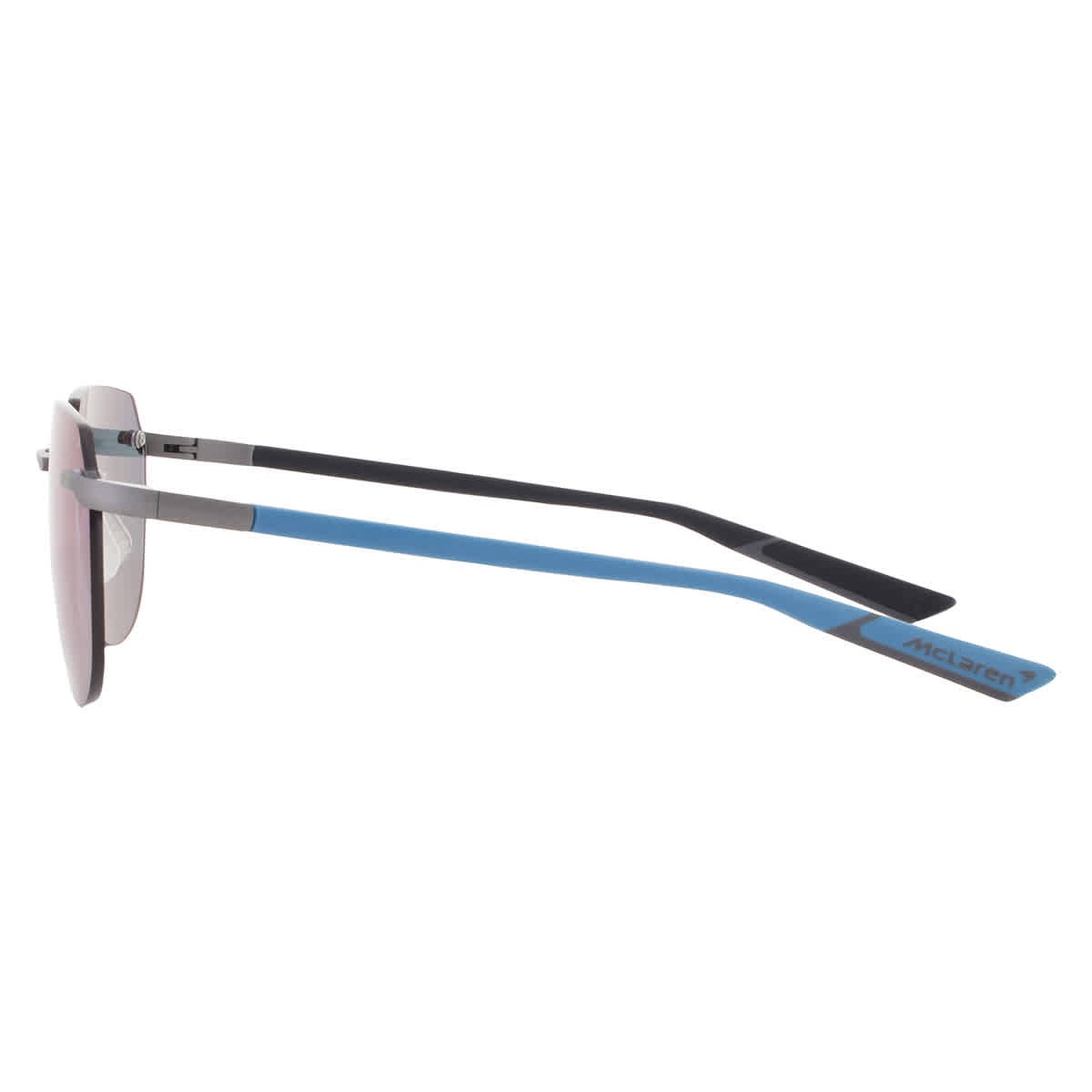 McLaren Blue Mirror Irregular Unisex Sunglasses MLMS-85S01 C04 57 MLMS-85S01 C04
