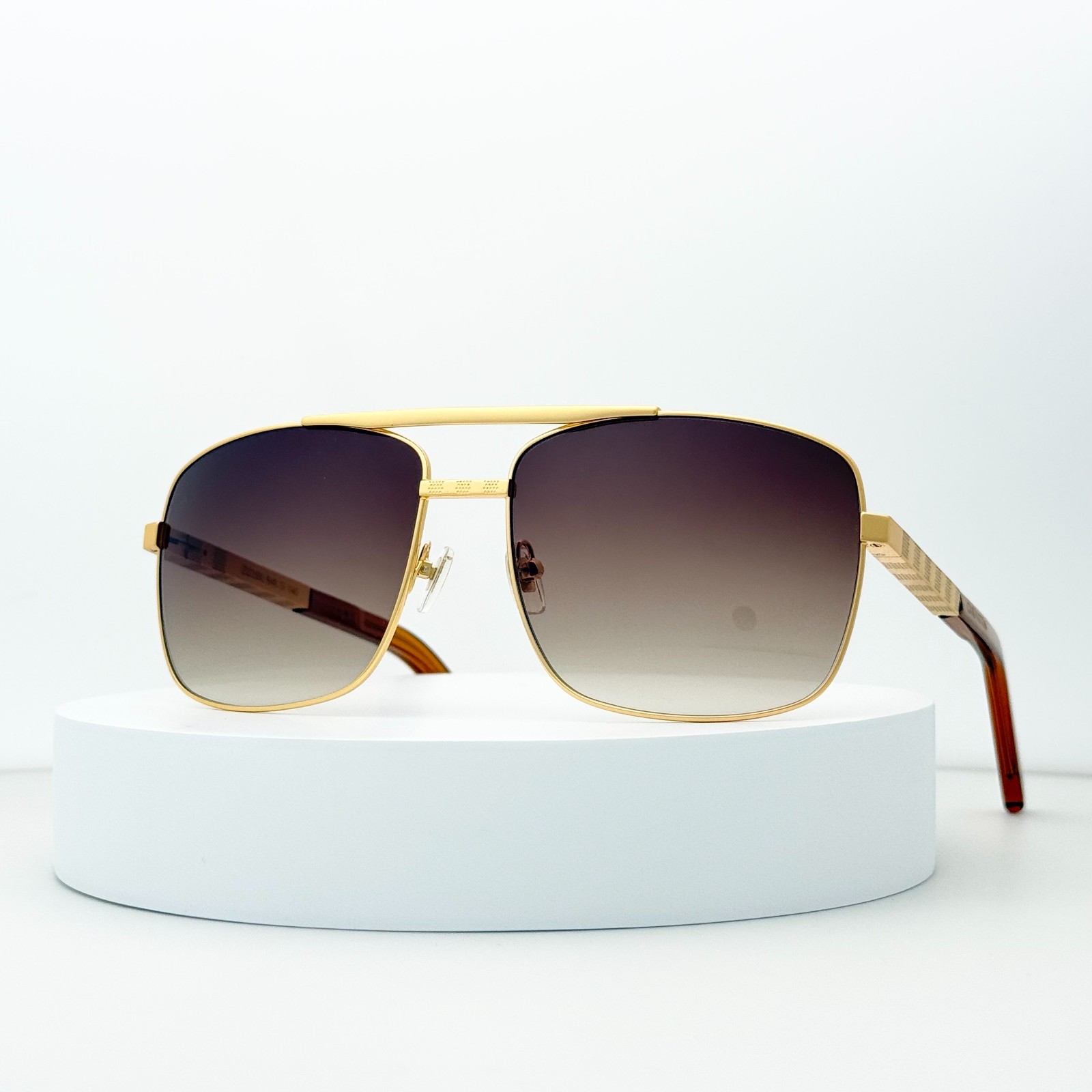 Louis Vuitton Attitude Z0259U Sunglasses Gold Frame Brown Lens Unisex 59-16-140
