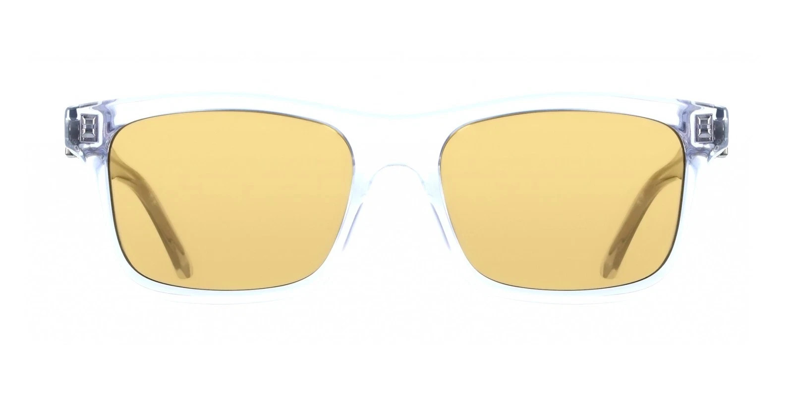 New Salvatore Ferragamo SF2060SE 020 Crystal Grey Sunglasses with Gold Lenses