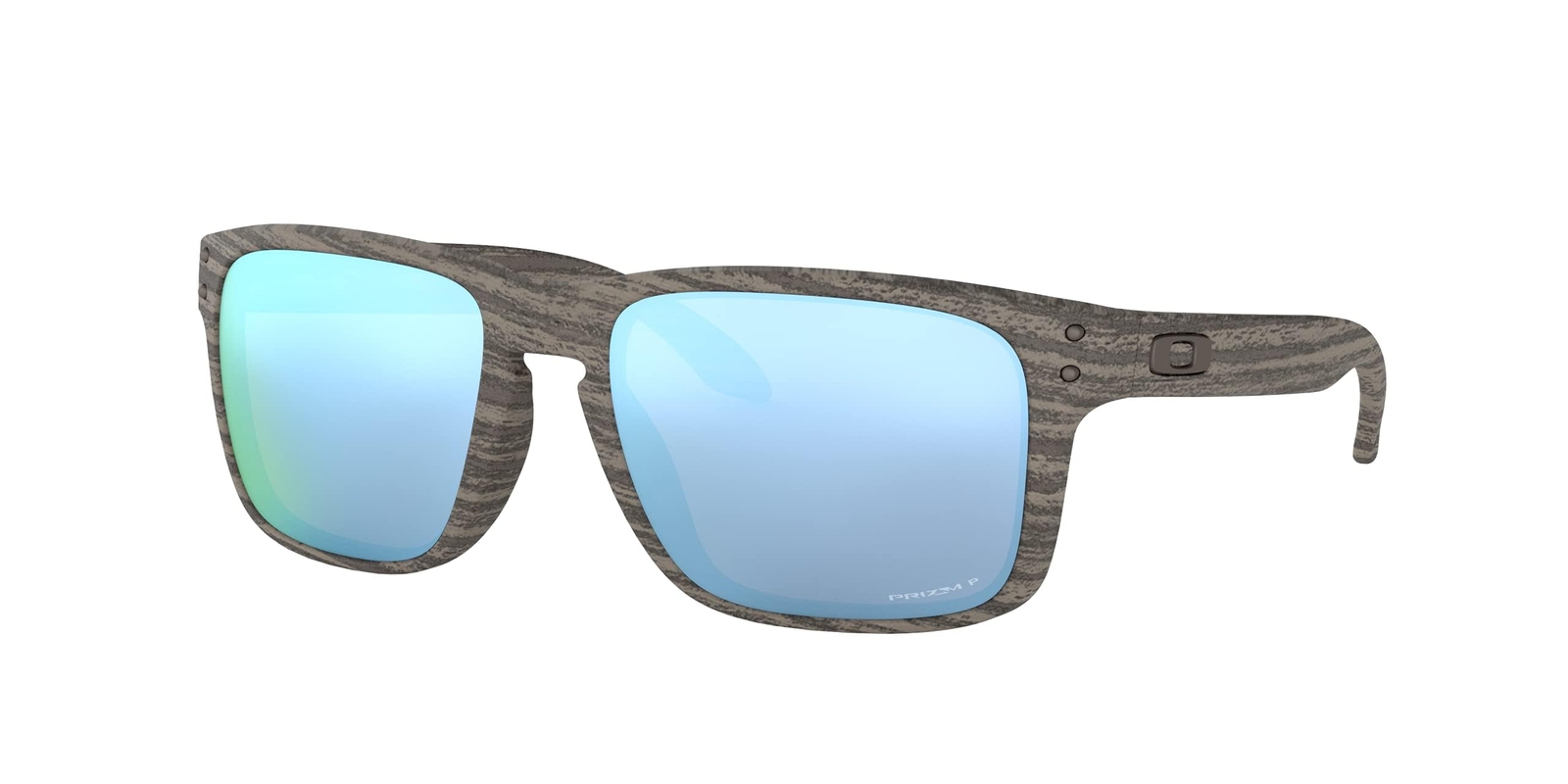 Oakley Holbrook Woodgrain/Prizm Deep Water Polarized Sunglasses OO9102-J955
