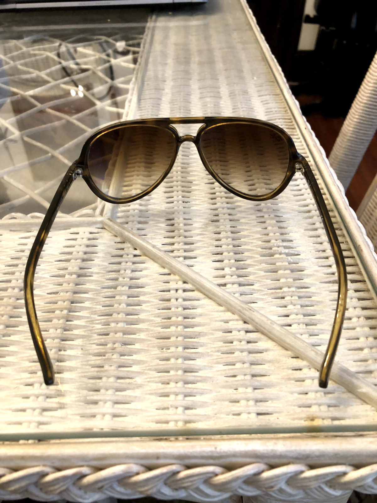 Ray-Ban RB4125 CATS5000 710/51 Aviator Sunglasses – Matte Havana