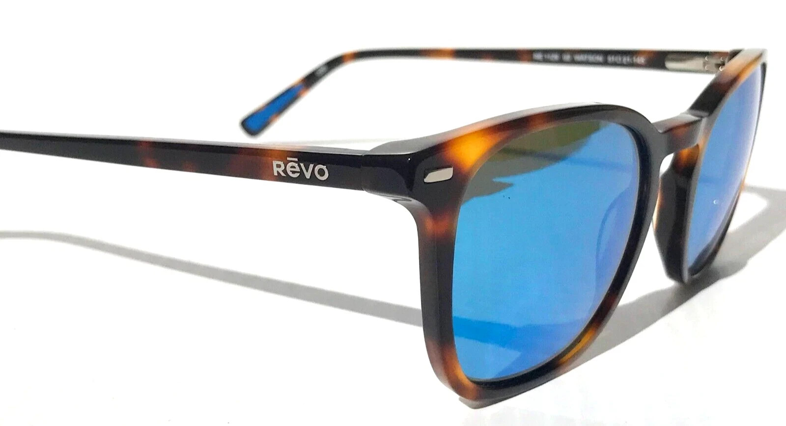 Revo Sunglasses WATSON Tortoise Frame / Blue Water POLARIZED GLASS Lens RE1129
