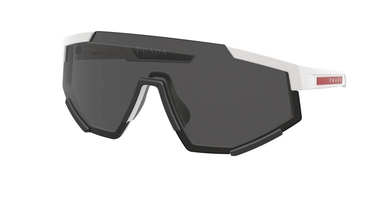 PRADA 04W PS04WS Linea Rossa IMPAVID Sport Sunglasses White Pilot Wrap Unisex