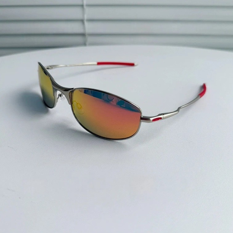Sports Outdoor Cycling Metal Frames Polarized Sunglasses Oval Glasses Unisex