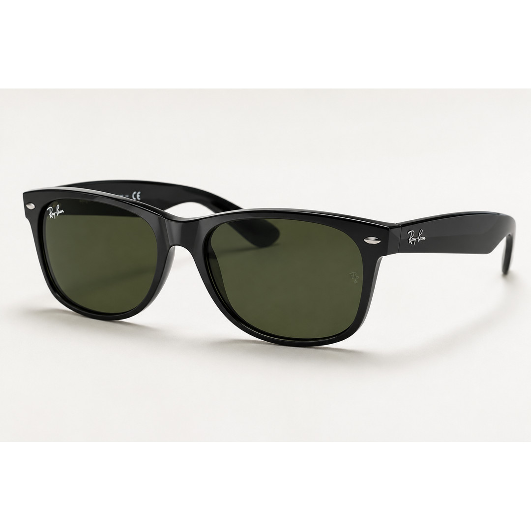 Ray-Ban Sunglasses RB2140 Original Wayfarer Black Frame Green Lenses 50mm Unisex
