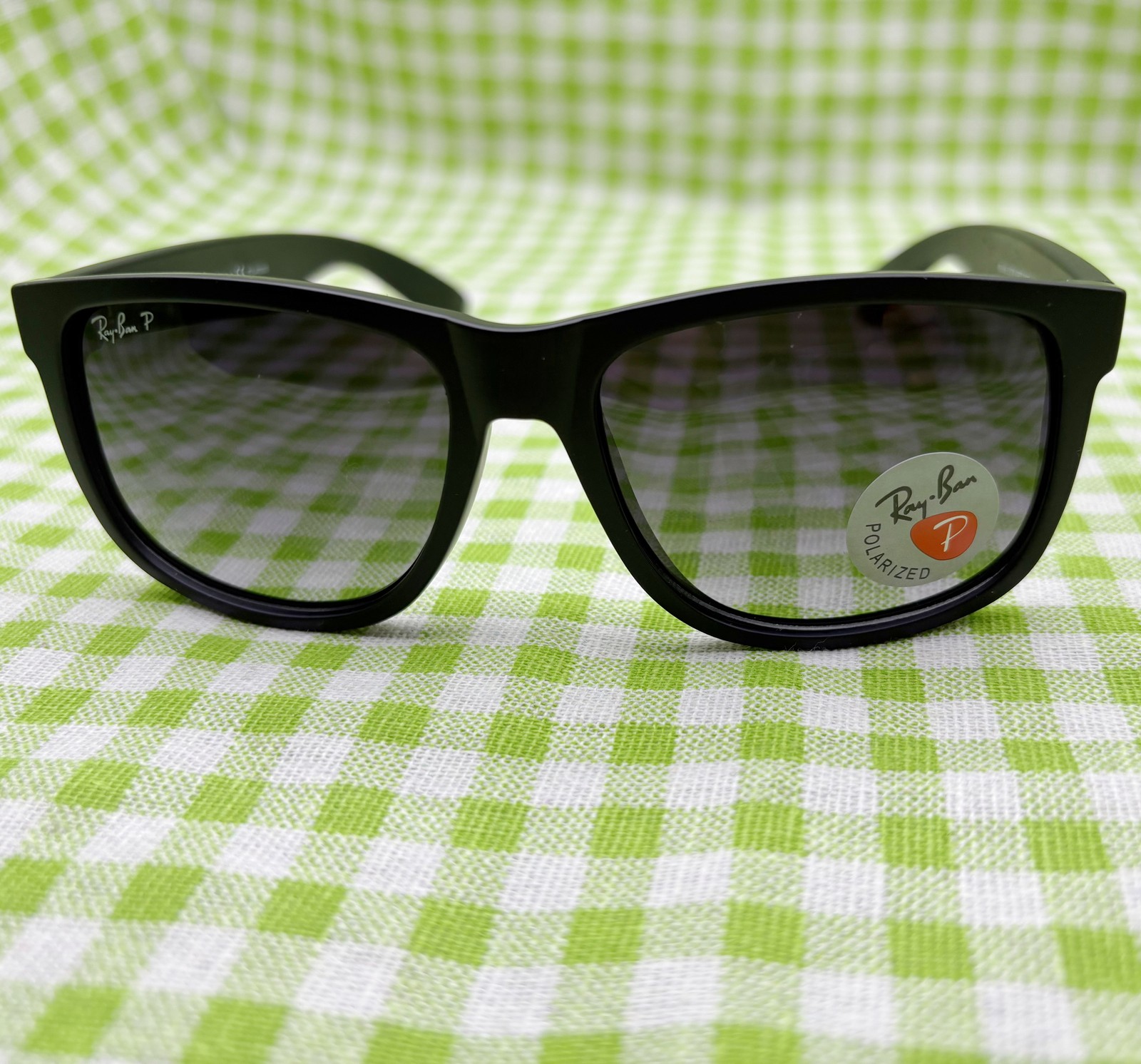 2026 New Men’s Sunglasses RB4165 55mm Ray-Ban Justin Rubber Black Grey Gradient