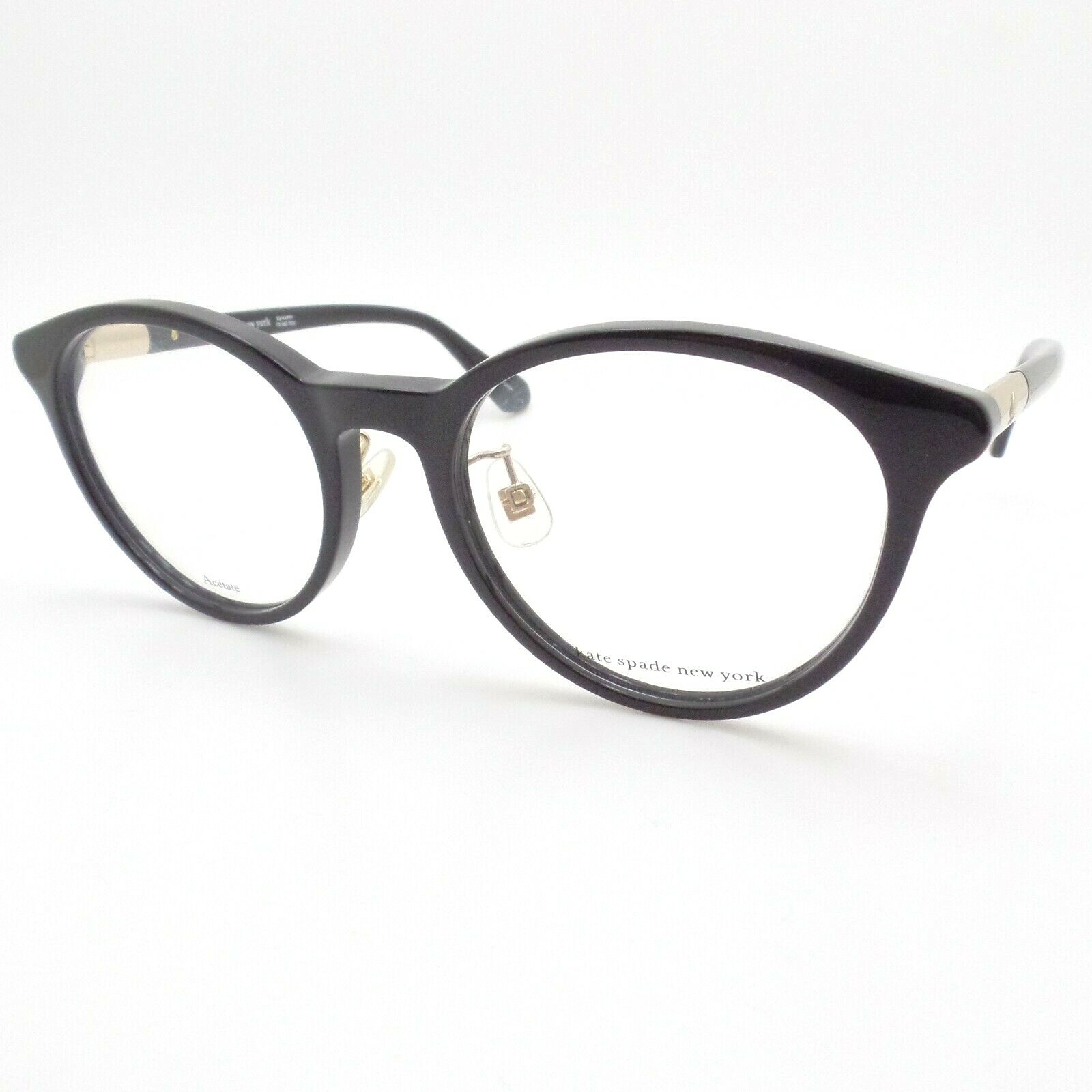 Kate Spade Drystalee F w/Nose Pads Black 807 50mm New Frames Authentic
