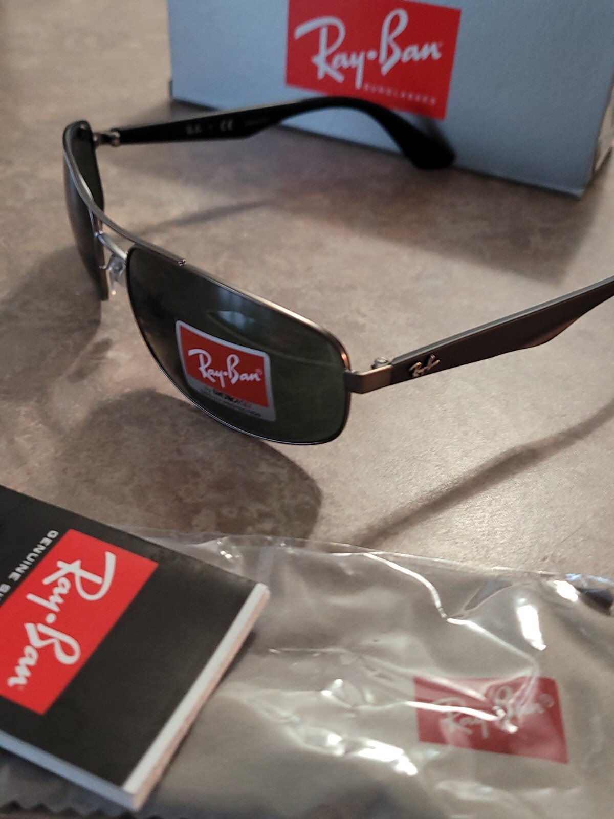 🔥 Ray-Ban Sunglasses RB3527 029/71 Matte Gunmetal/Dark Green 61mm 🔥