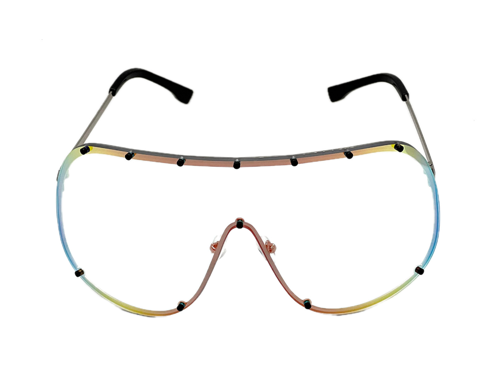 Fashion Oversized Luxury Sunglasses for Women Men One-piece Lens Frame Uv400 New