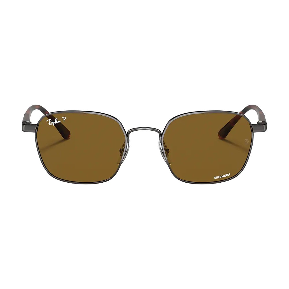 Ray-Ban RB3664CH Sunglasses Chromance Light Brown Frame w/ Polarized Brown Lenes