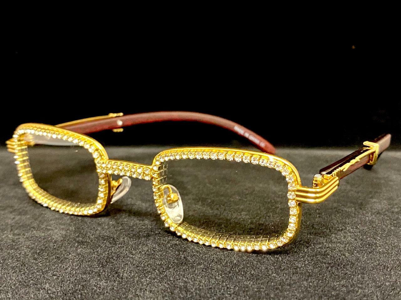 Men’s Classy Sophisticated Retro Hip Hop Rapper Clear Lens EYE GLASSES Handmade!