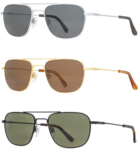 American Optical Checkmate Men’s Aviator Sunglasses – Made In USA