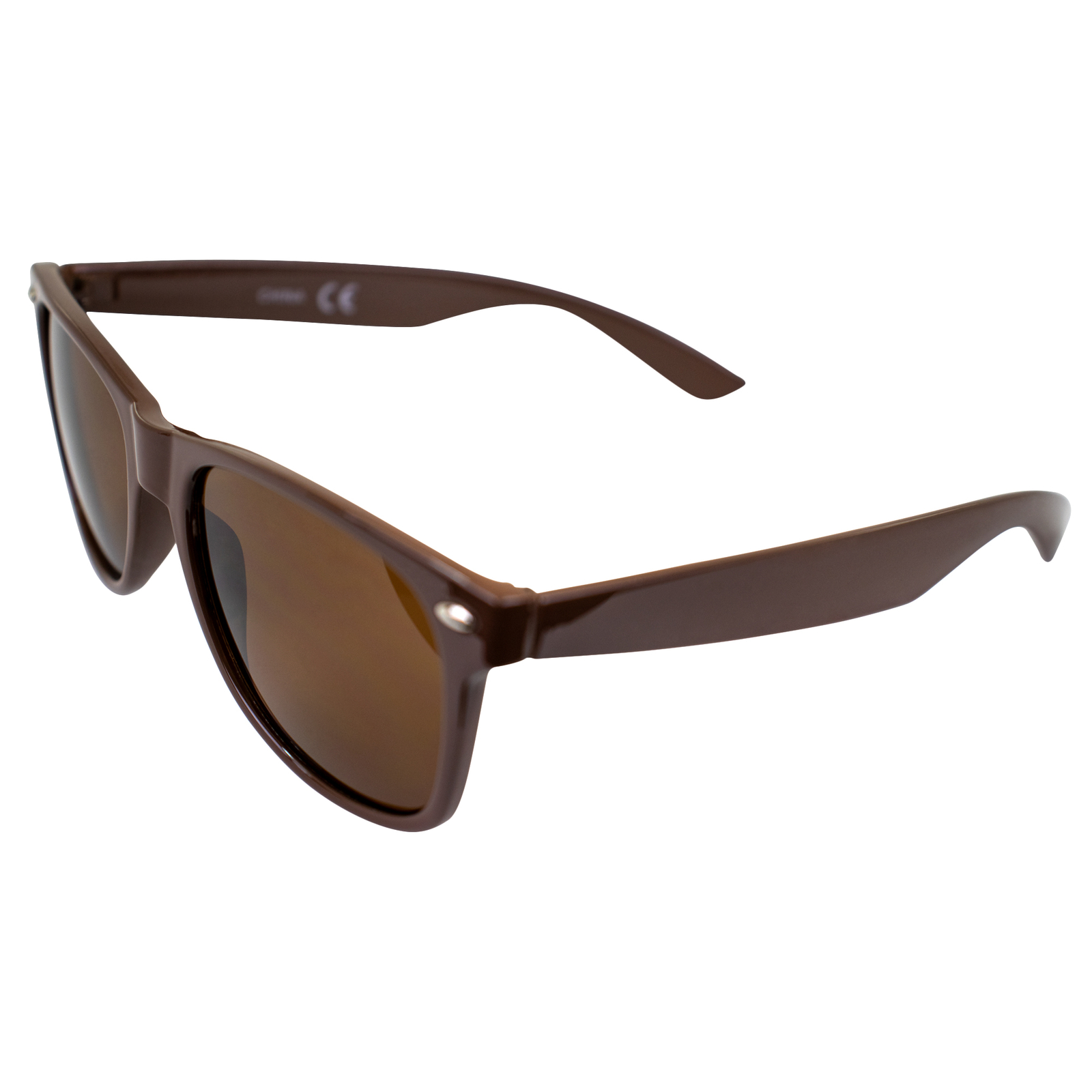 AlterImage Jive Sports Retro Sunglasses for Men or Women Brown Frame w/Silver