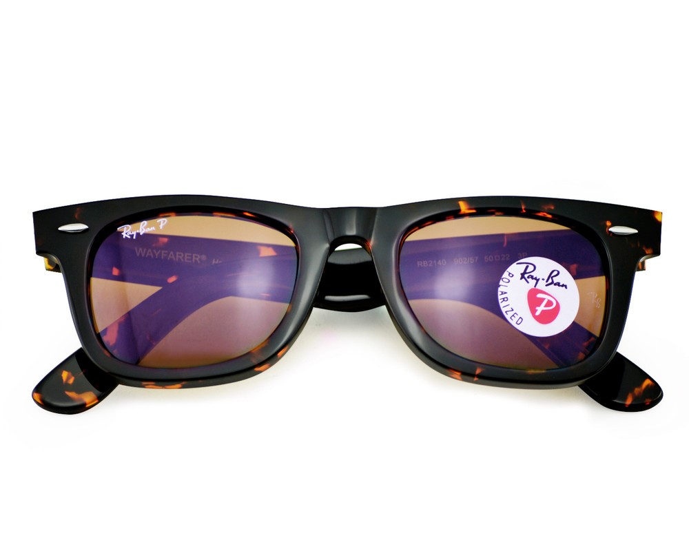 Ray-Ban Sunglasses RB2140 Original Wayfarer Tortoise Frame Brown Lenses 50mm