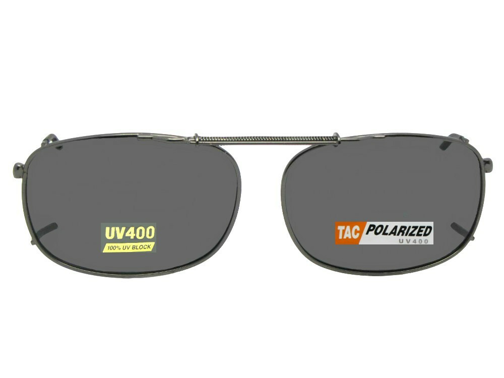 Rectangular Shape Polarized Clip-on Sunglasses