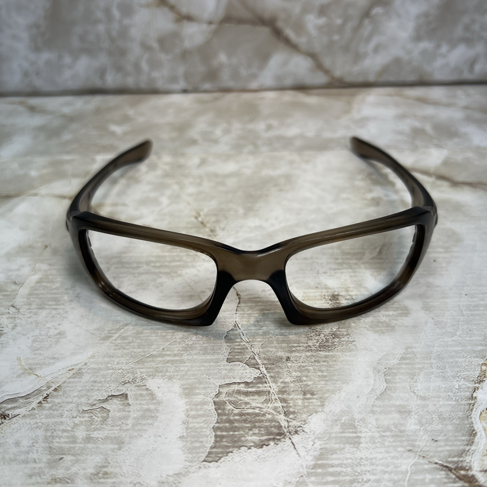 Oakley Five Sunglasses Clear Brown Made in USA FRAMES ONLY Vintage