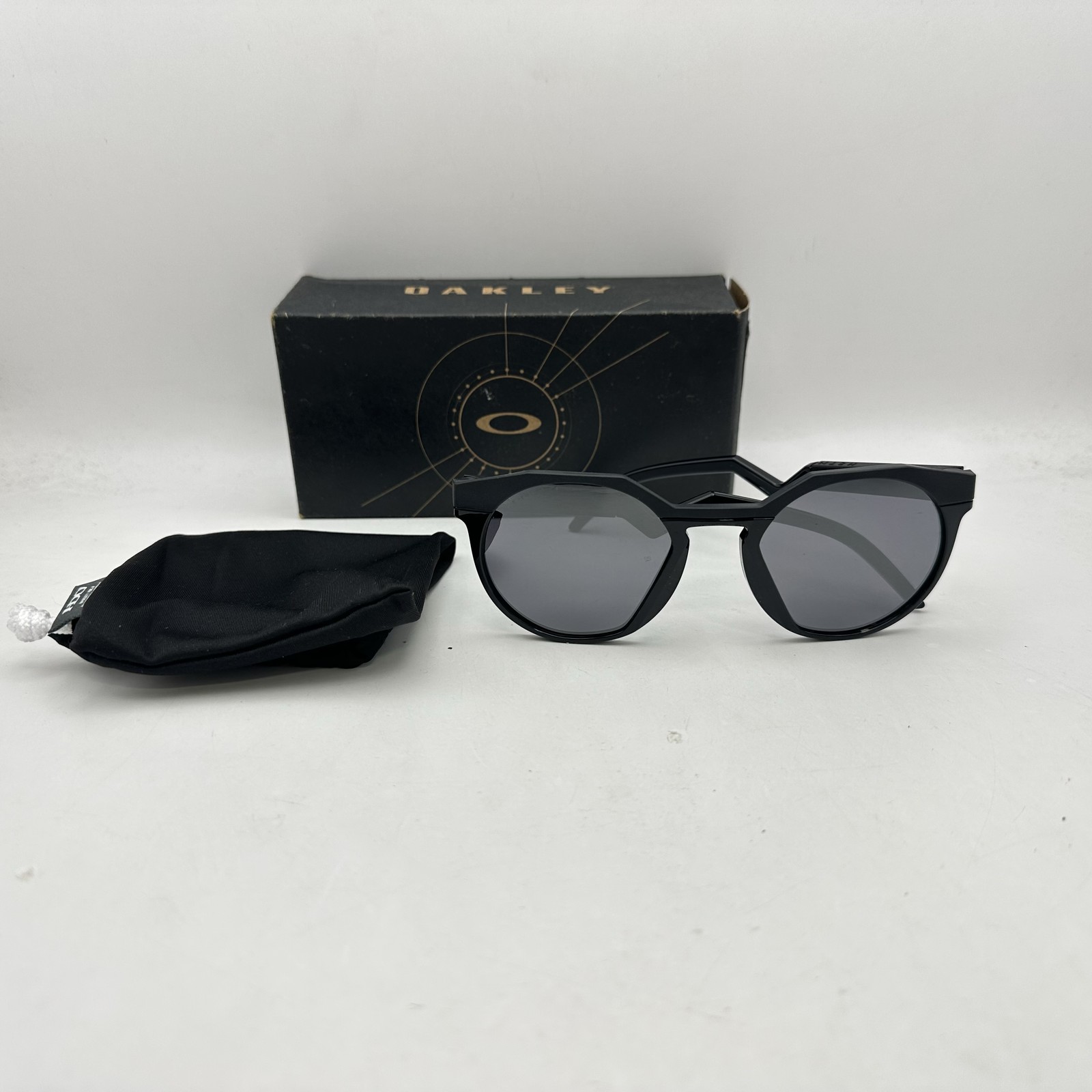 Oakley HSTN Irregular Round Prizm Mirror Sunglasses OO9242 Black