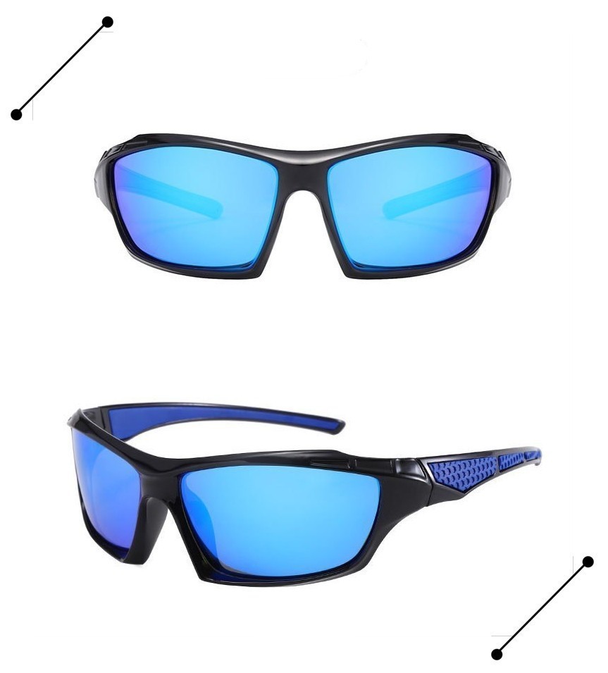 Blue Polarized Cycling Sunglasses Outdoor Climbing Skiing Fishing Goggles GIFT