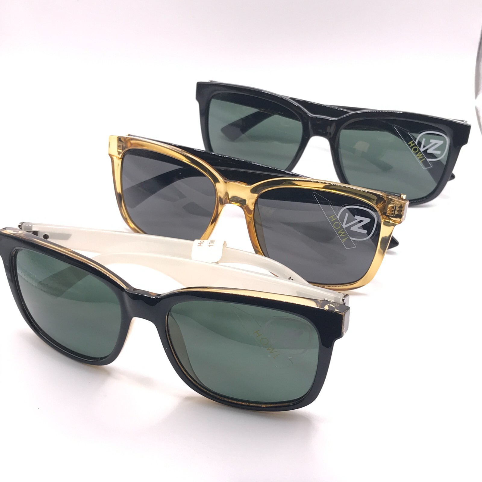 VonZipper Howl Sunglasses – Black Gloss – Black Buff Crystal – Black Buff White