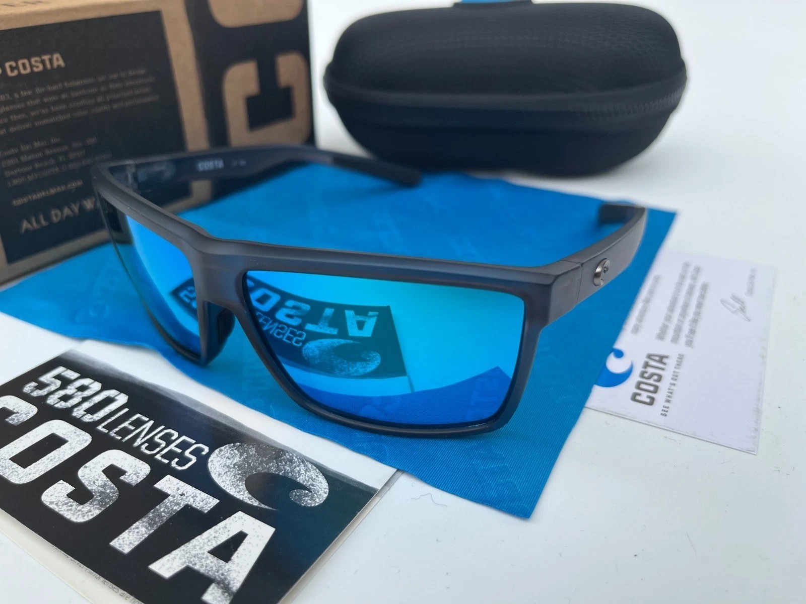 COSTA polarized – Smoke-Clear Frame W/ Blue Polarized lens
