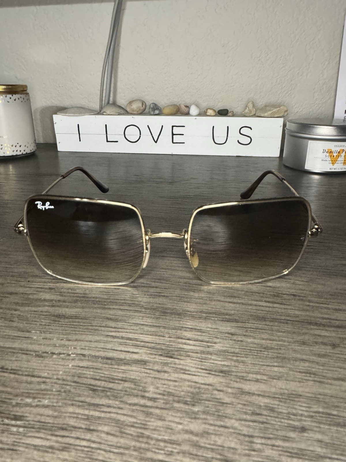 Ray Ban RB1971 Square Aviator Sunglasses