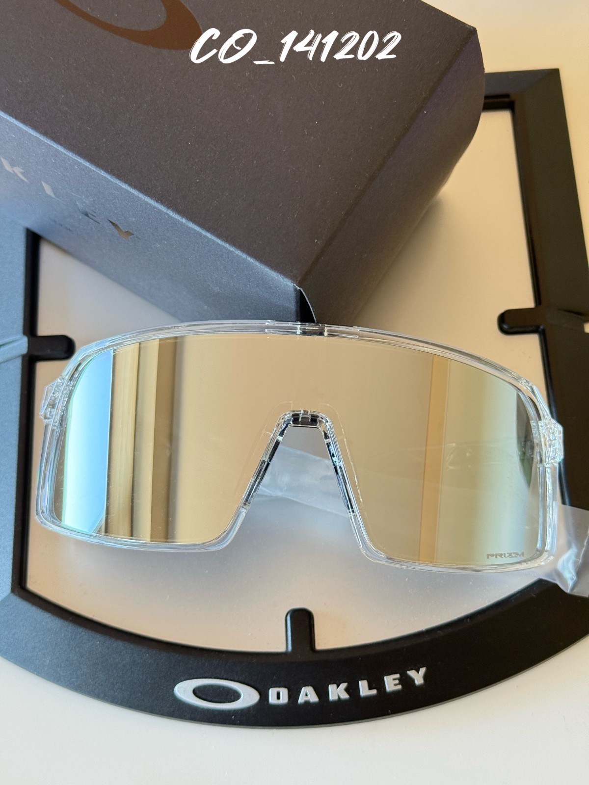 Oakley Sutro OO9406 Clear Frame Prizm Mirror Lens Sunglasses