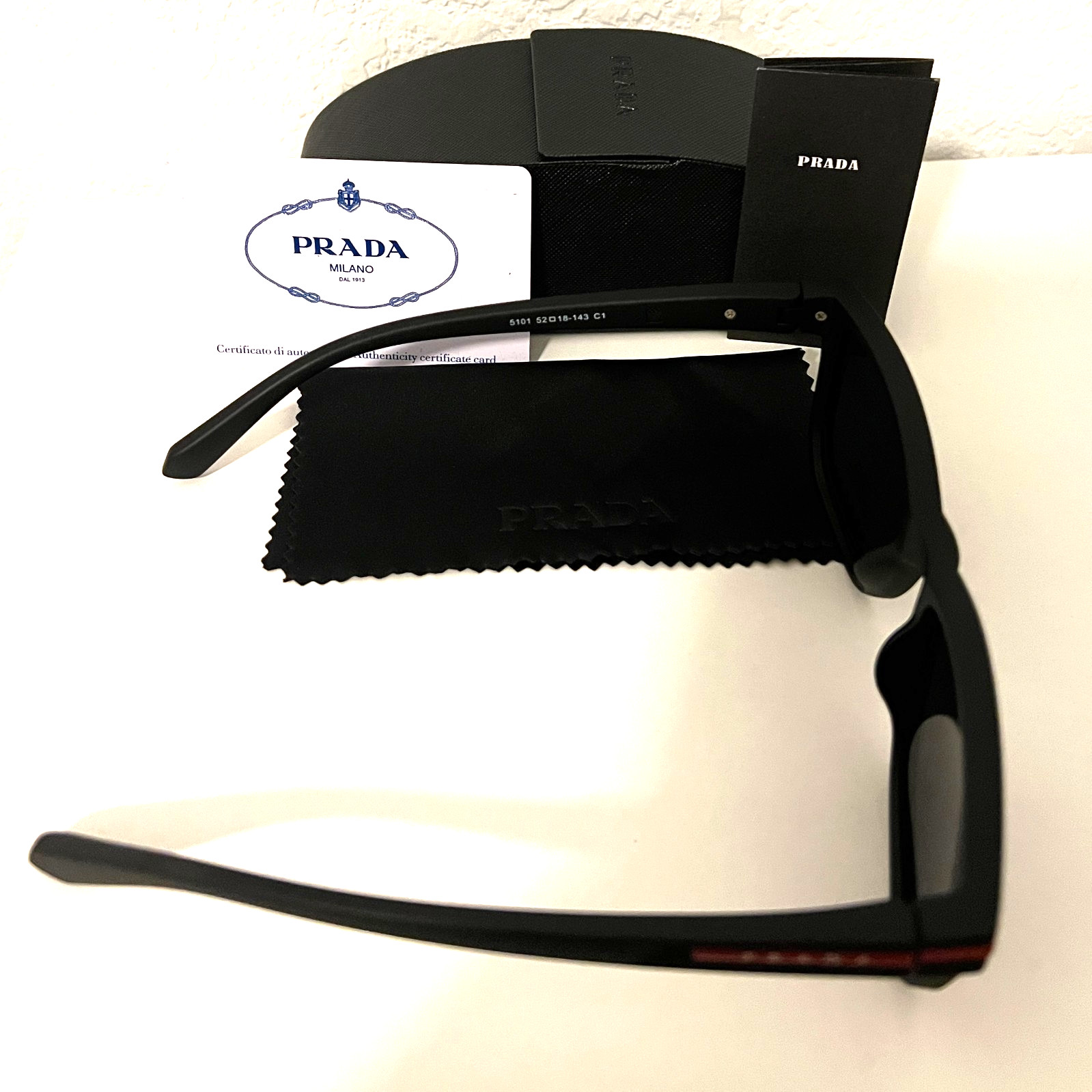 Prada Linea Rossa Black Sunglasses