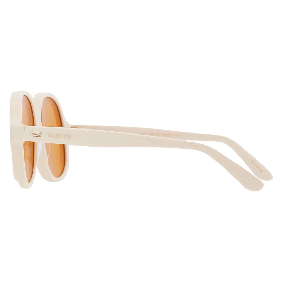 Valentino Orange Irregular Unisex Sunglasses VLS-177 C 59 VLS-177 C 59