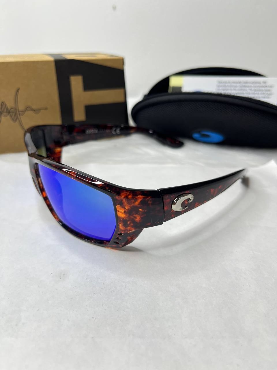 NEW Costa Del Mar Tuna Alley Blue Mirror 580P Polarized Tortoise HOT TREND