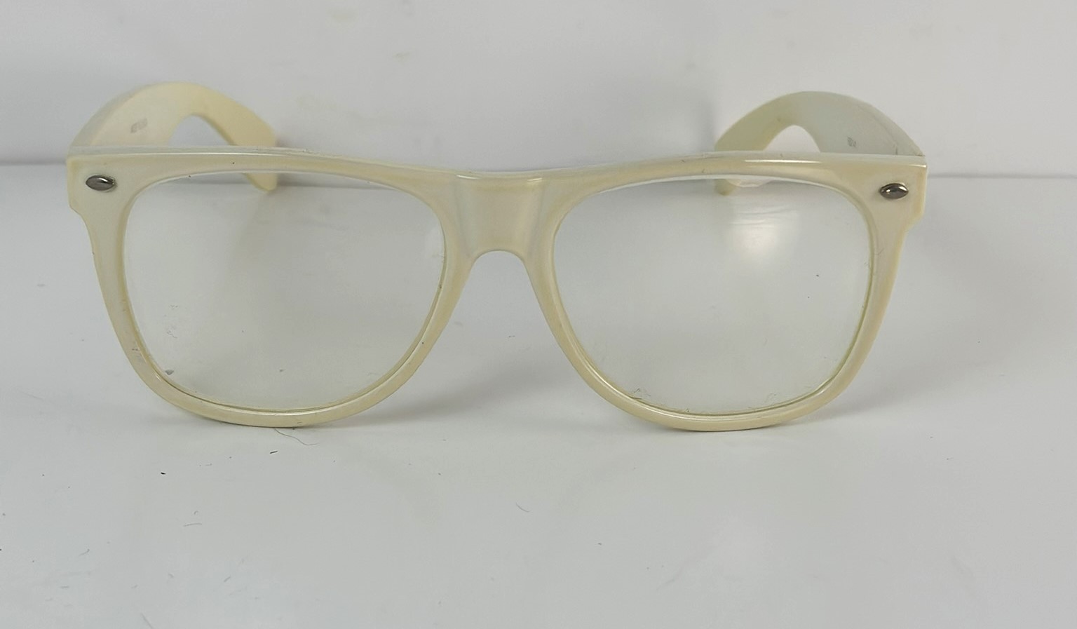 Ray Ban RB2141 Wayfarer Glasses Ivory Off White Vintage Bausch Lomb Made in USA