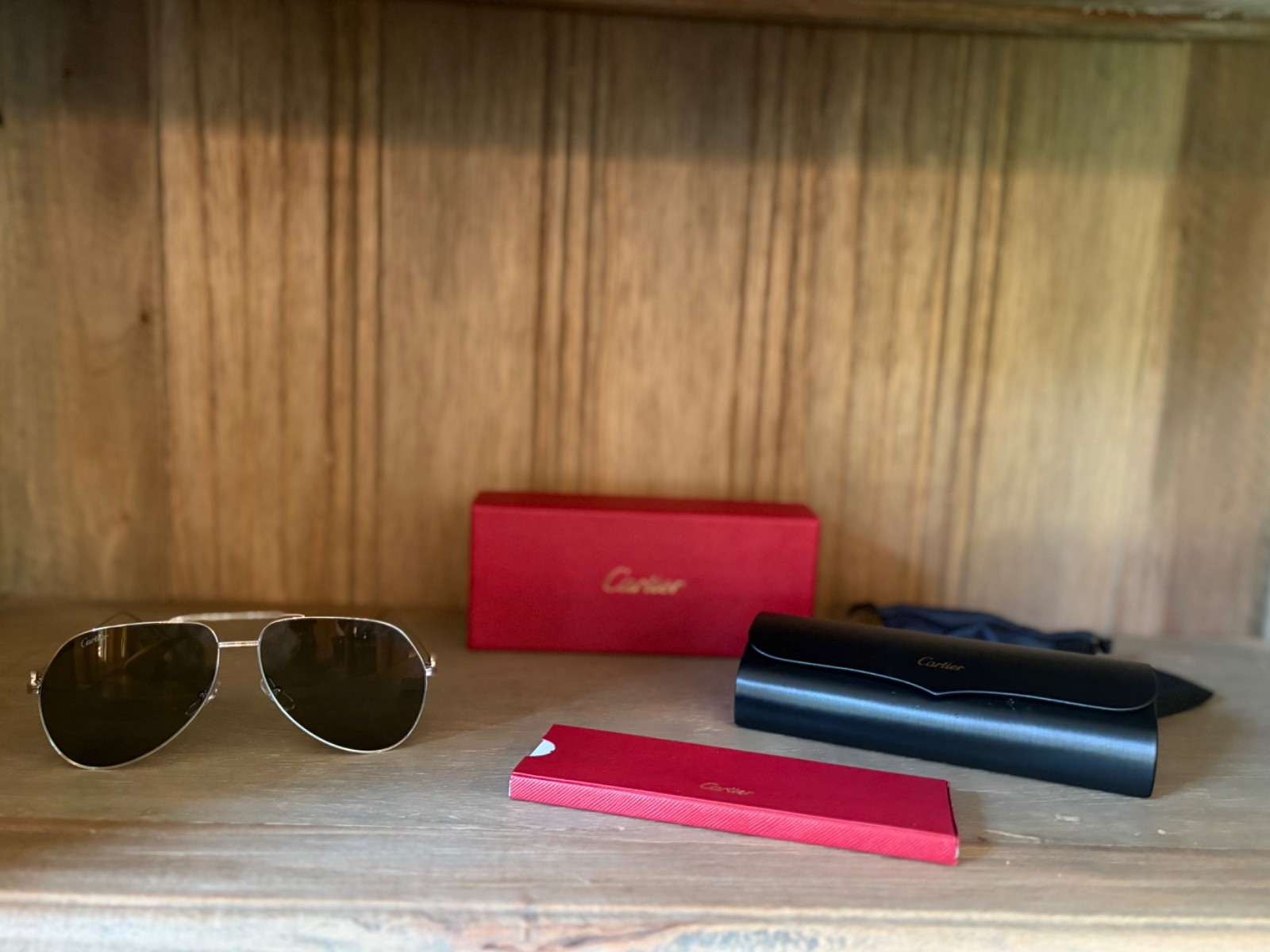 Cartier Sunglasses Model CT0110S 004 Cat.2 Silver Frame