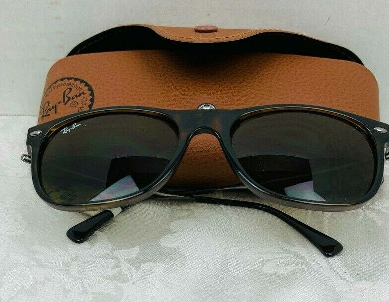☘☘☘Ray Ban Light Ray Tortoise Shell Titanium Nylon Sunglasses RB4318 $203 NWT☘☘☘