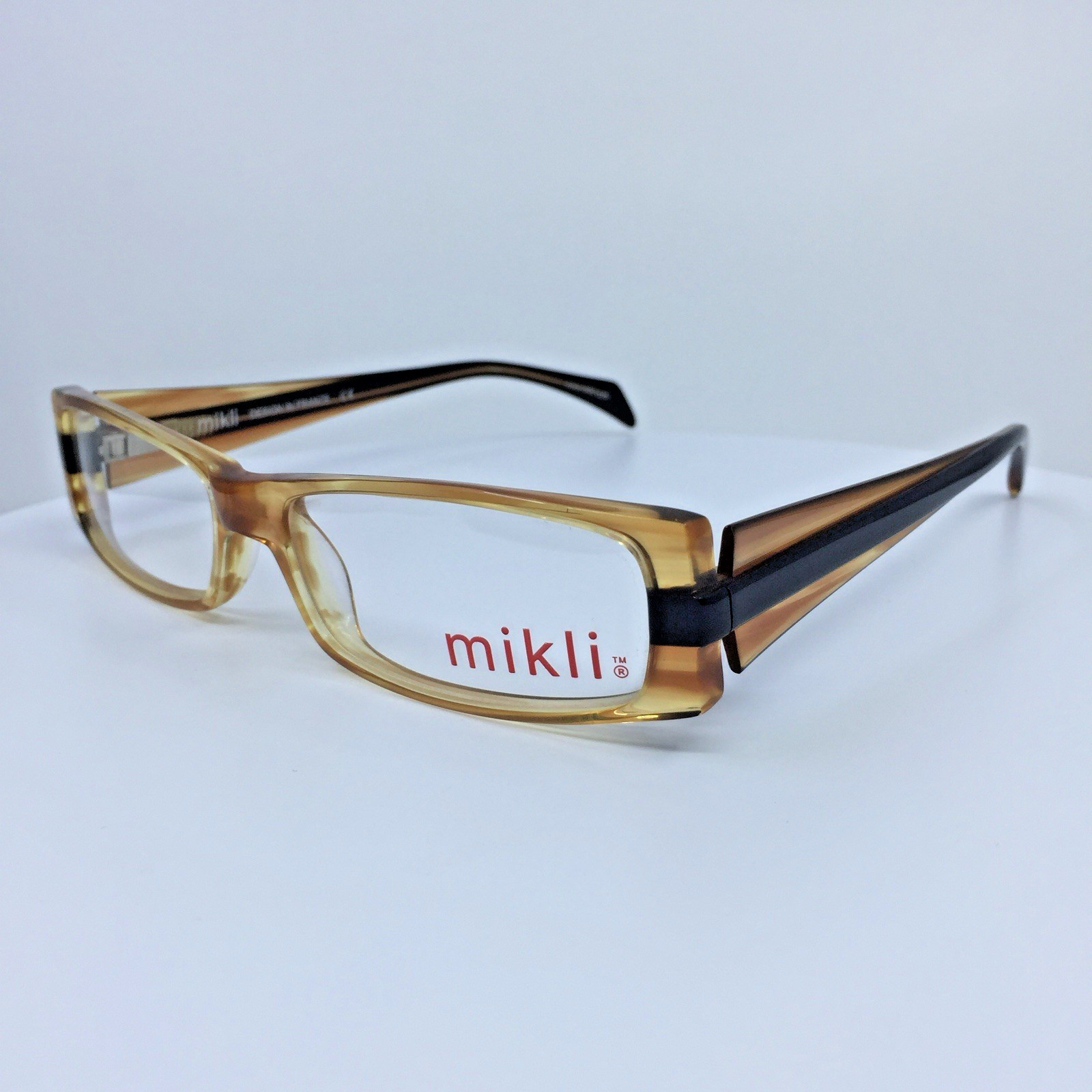 NEW Vintage MIKLI ML 0746 0005 Eyeglasses ML 0746 C. 0005 Light Brown 53-15mm