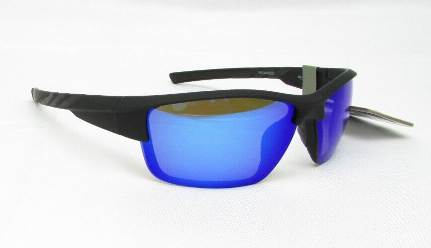 All Terrain Outfitters POLARIZED Wrap Sunglasses AT 6 BLK MIR 100% UV Protection