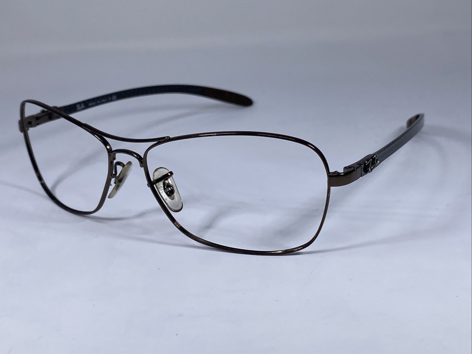 RAY-BAN RB8302 014 Italy Carbontech Brow Aviator Sunglasses Frame 58-15mm