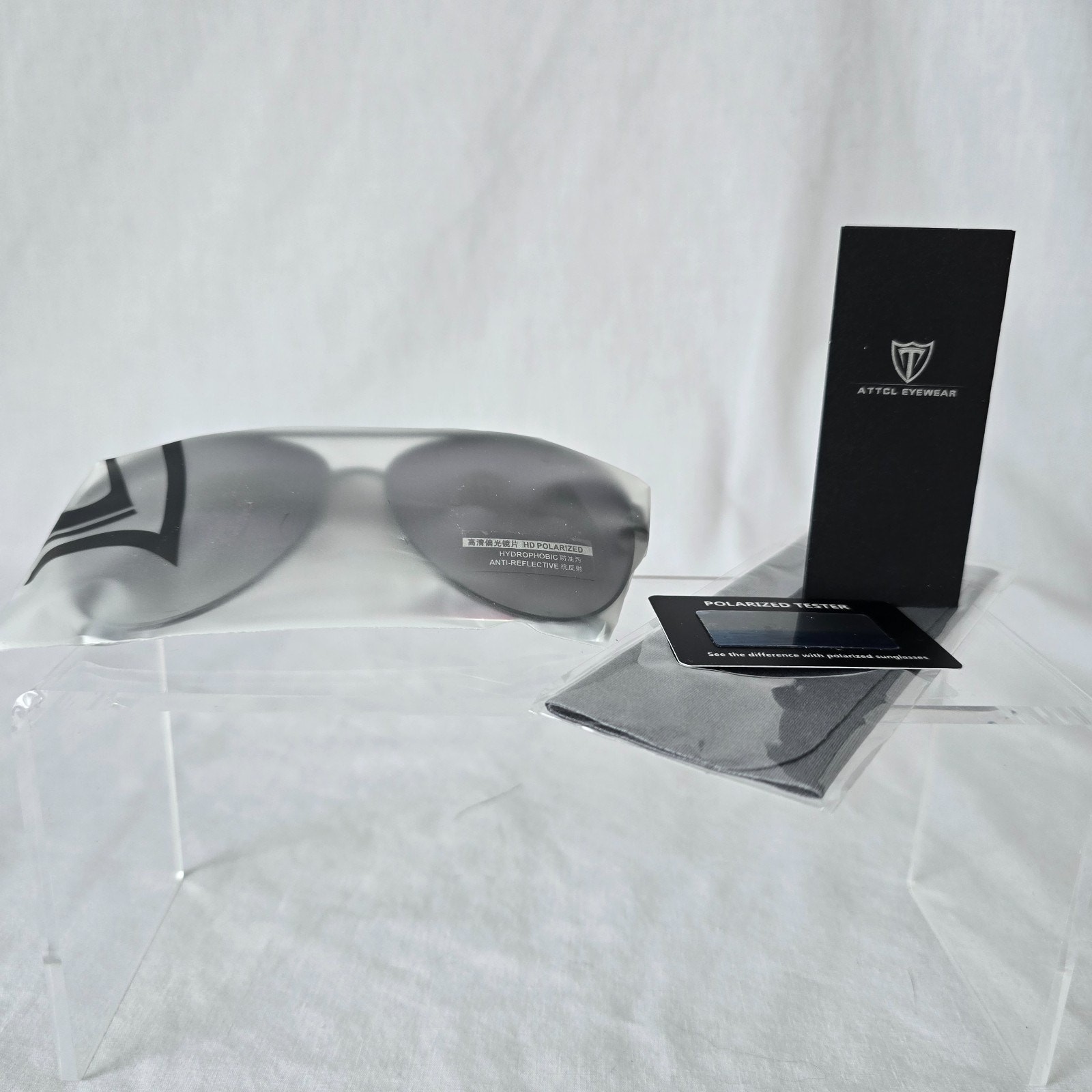 ATTCL HD Polarized Hydrophobic Anti-Reflective Sunglasses Gray-Gradient Fishing