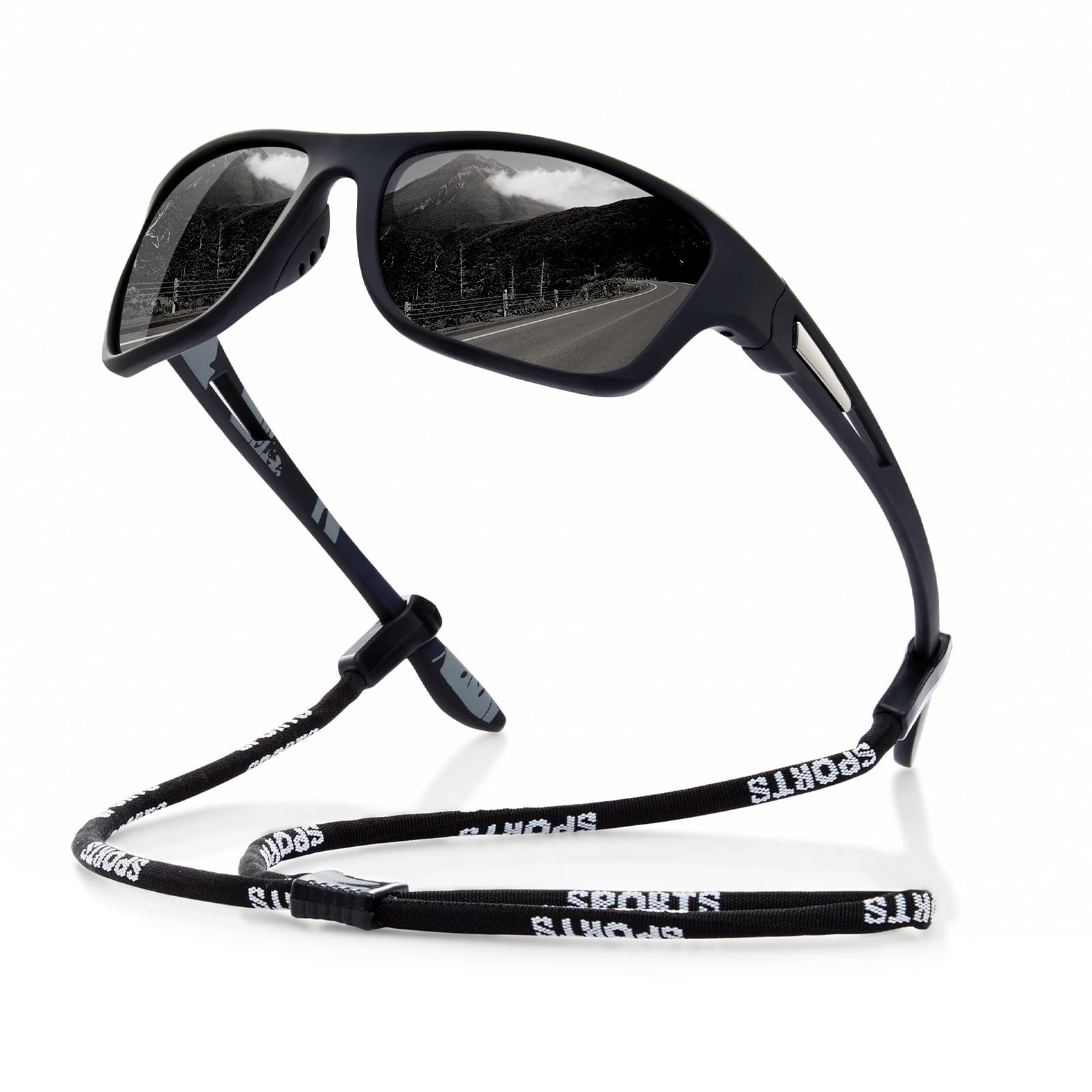 Men’s Polarized Sports Sunglasses UV400 Wrap Around Goggles Driving Fishing