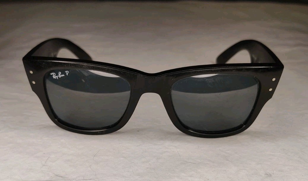 Ray-Ban RB 0840-S Mega Wayfarer Sunglasses Black/Blue