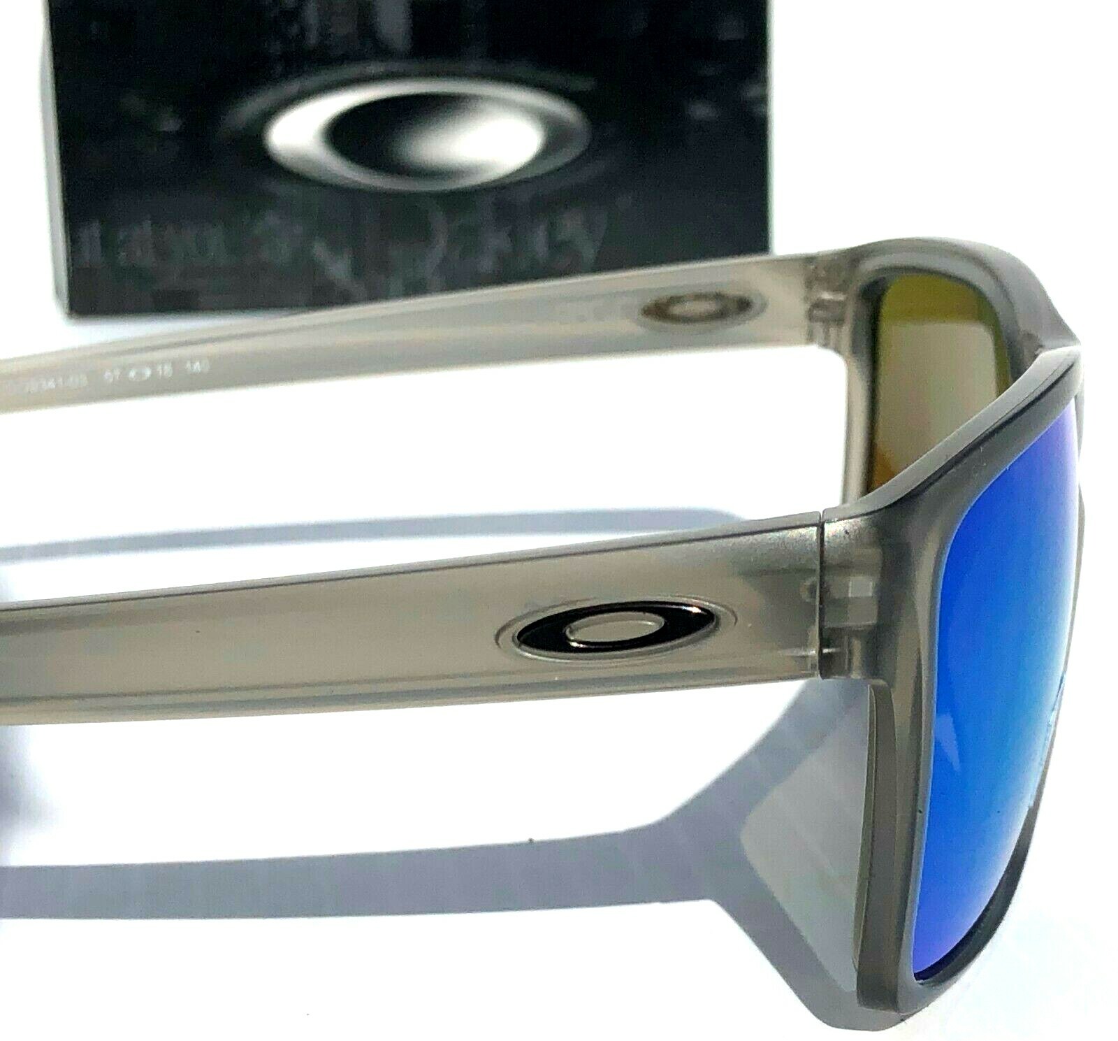 NEW* Oakley SLIVER XL Matte Grey Ink POLARIZED Sapphire Iridium Sunglass 9341-03