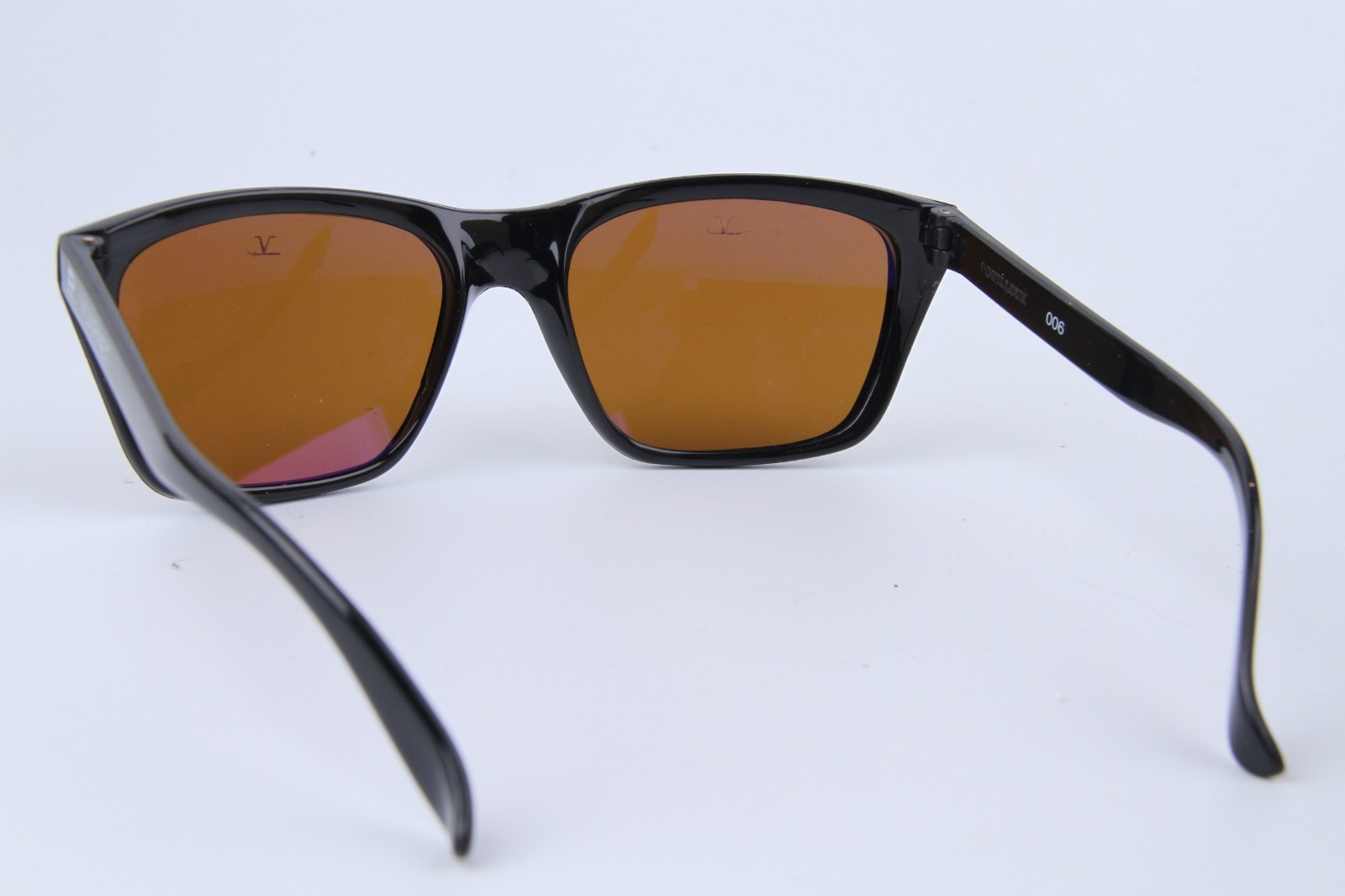 Vintage Vuarnet 006 Large Black Sunglasses PX2000 Mineral Light Brown