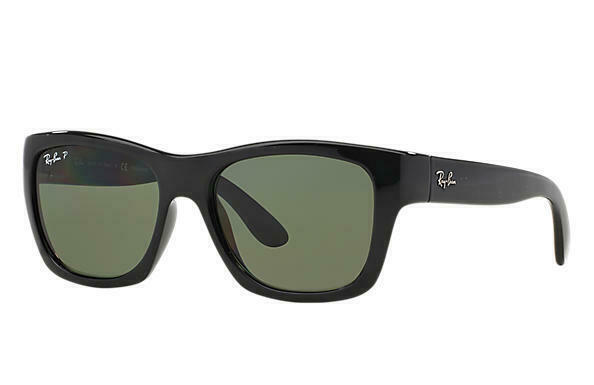 Ray Ban Sunglasses RB4194 601/9A 53MM Nylon Black Frame Polarized Green Classic