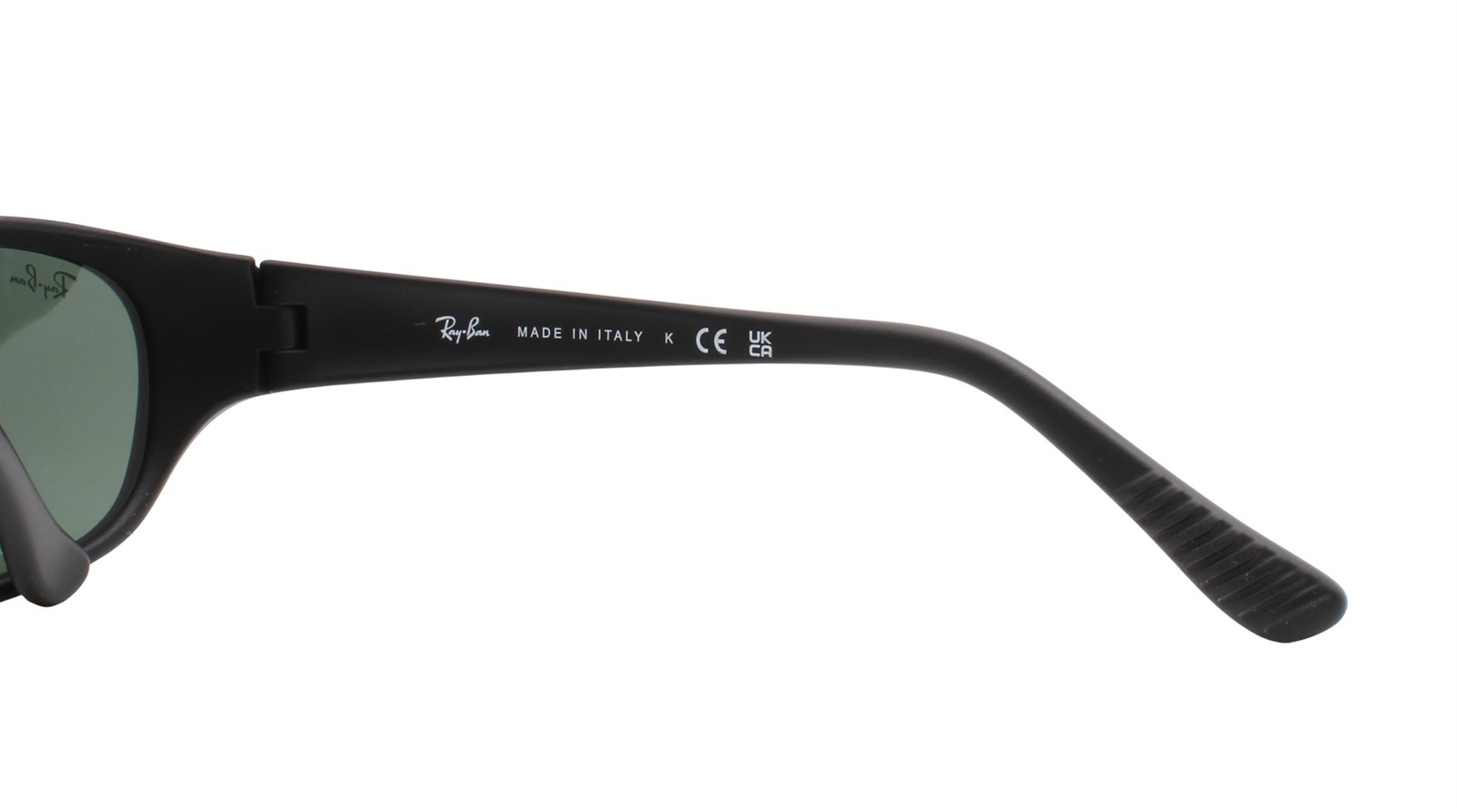 Ray-Ban Daddy-O Sunglasses RB 2016 W2578 Matte Rubber Black Green Lens with Case