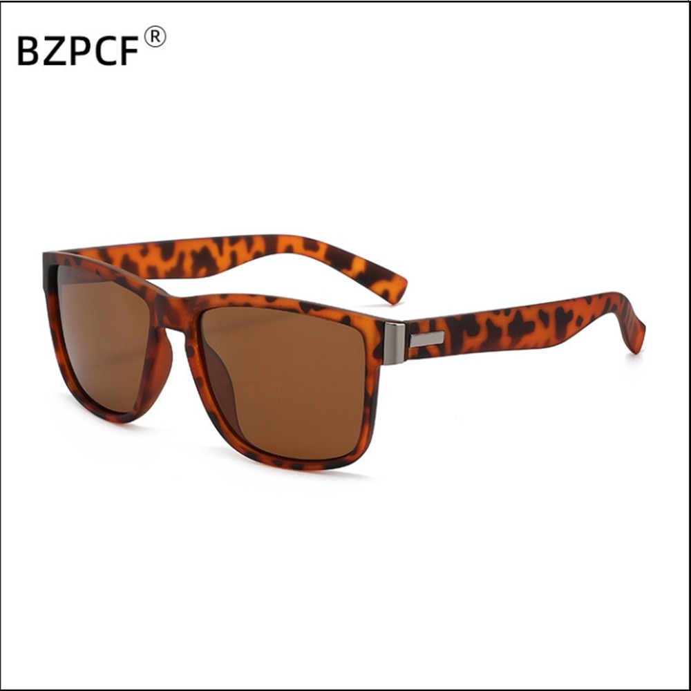 Men Women Tinted Myopia Nearsighted Glasses Square Frame Sunglasses -0.5 to -6.0