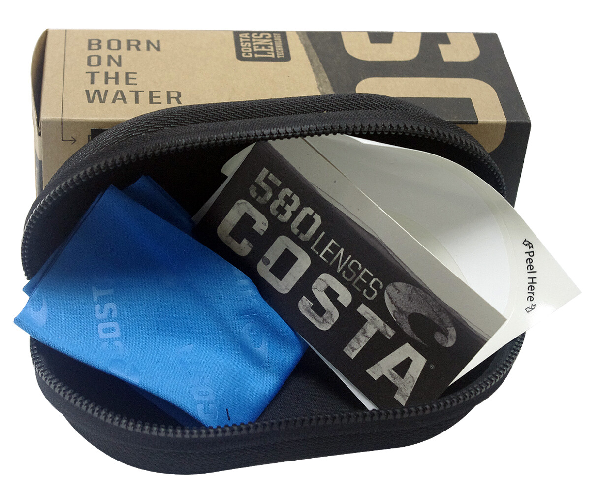 Costa Del Mar fantail tortoise frame green mirror polarized 580 plastic lens new