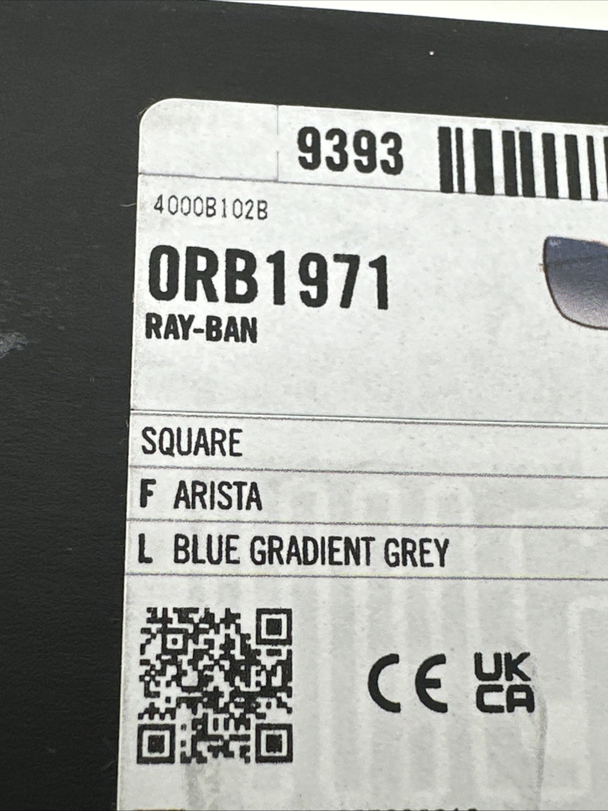 Ray-Ban RB1971 914778 Men Square Sunglasses Arista Blue Gradient Grey Polarized